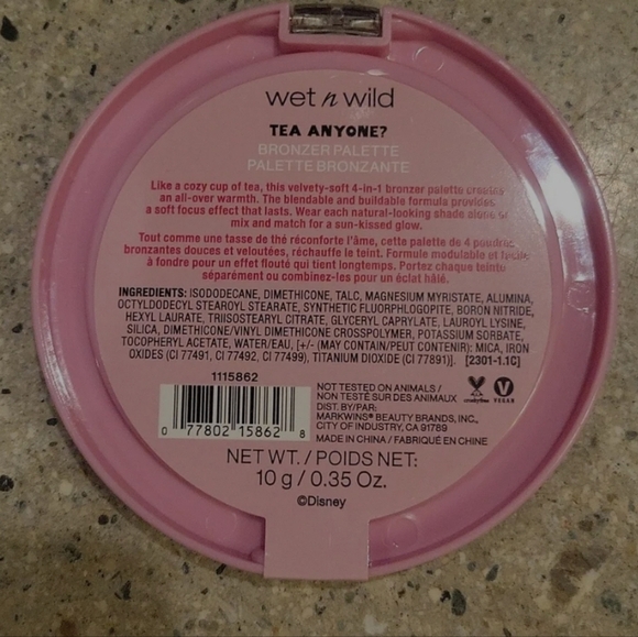 NEW!  BRONZER  PALETTE  Wet n Wild Limitd Ed. Alice in Wonderland ~ Disney ~ - Picture 6 of 6